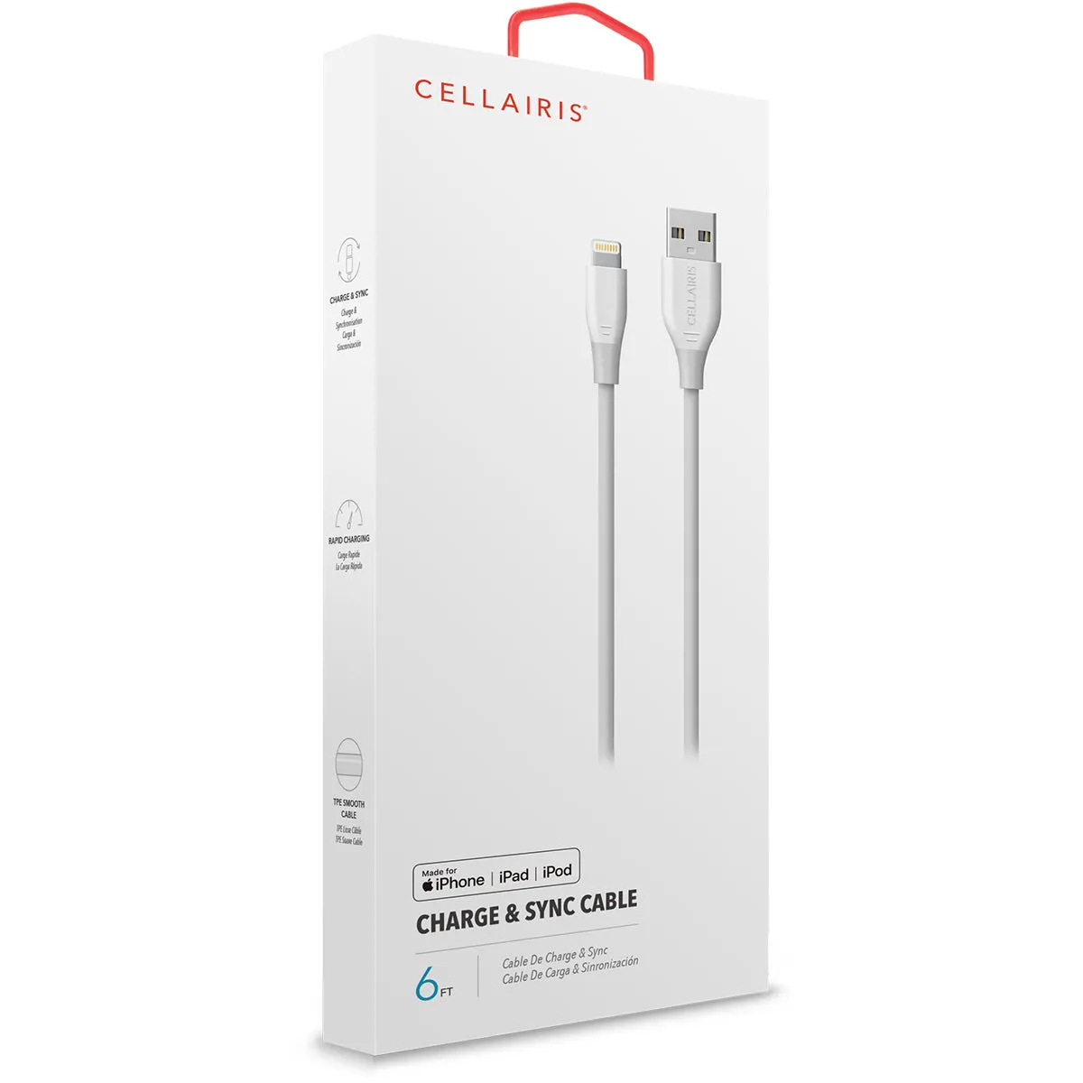 Charge Cable - 6FT USB-A to MFi Lightning White (C89 Chip) Cables