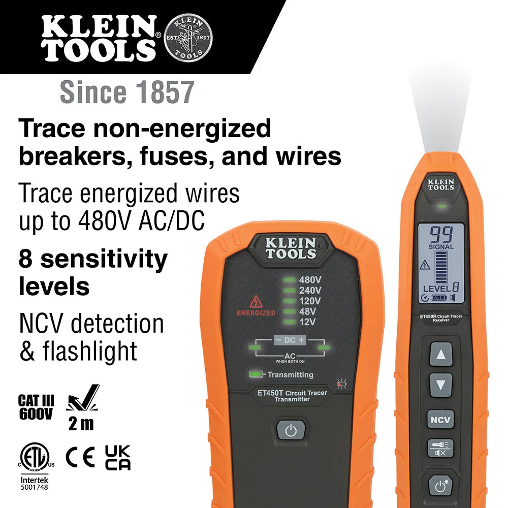 Circuit Tracer Kit - Klein Tools  Advanced Circuit Tracer Kit, ET450