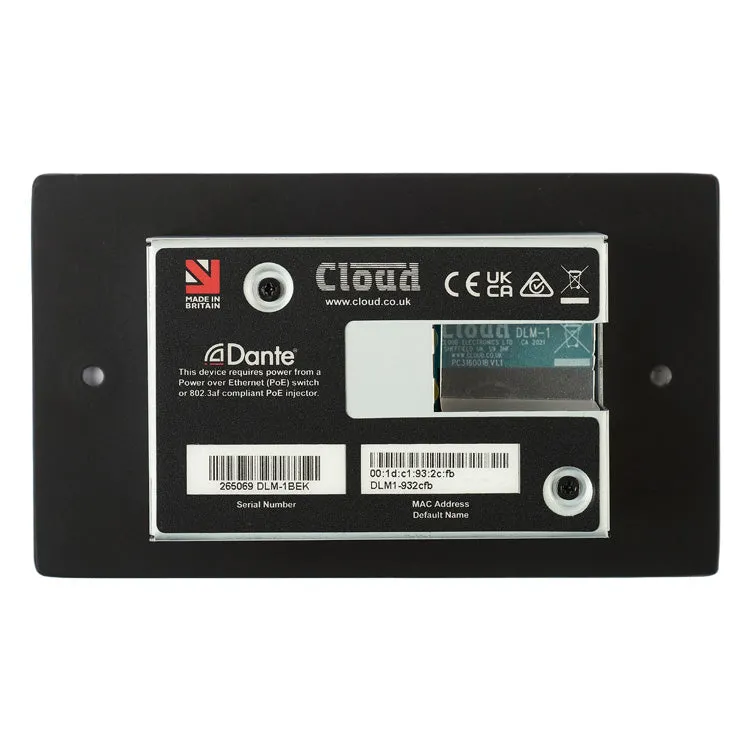 Cloud Electronics DLM-1AB Dante Line/Mic Input Module (Black)
