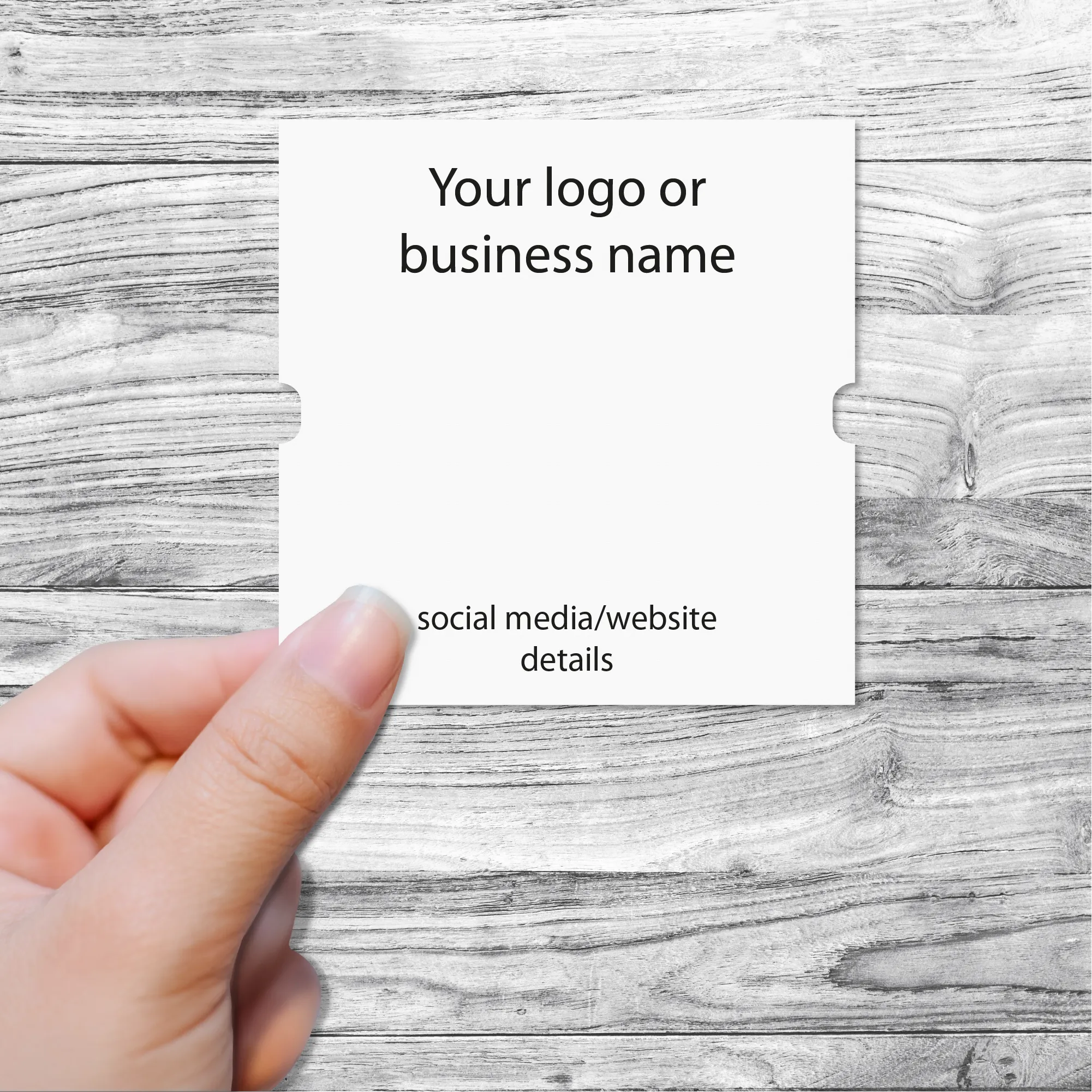 Custom Printed Bracelet Display Cards 89mm x 89mm