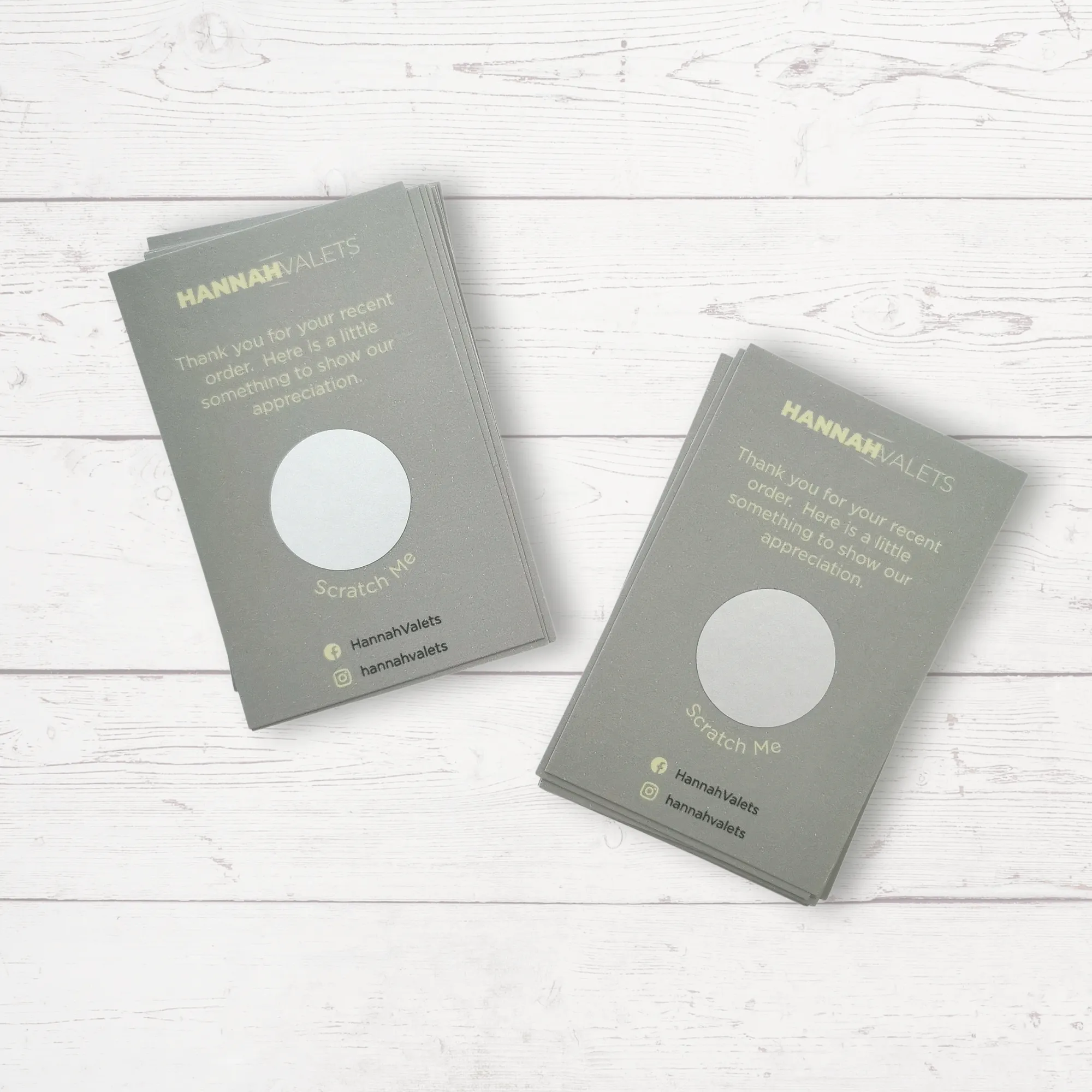 Custom Printed  Scratch Off Cards with Custom Promotional Offers
