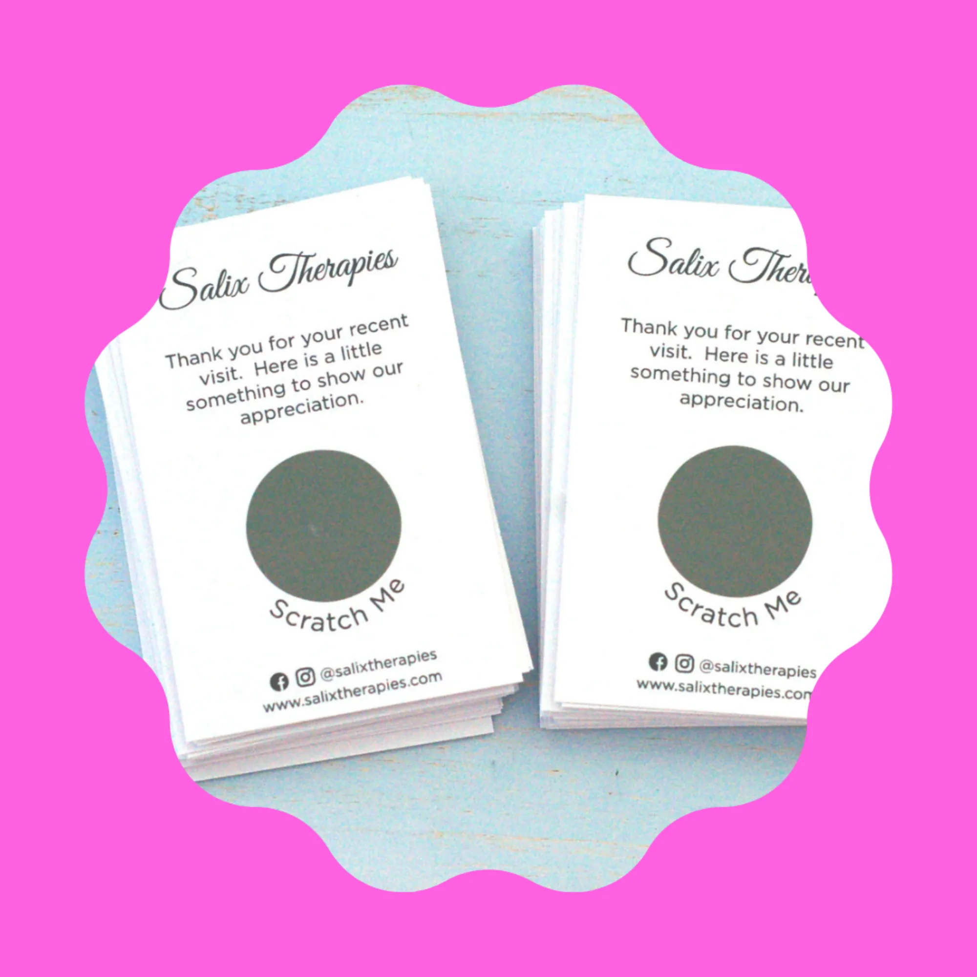 Custom Printed  Scratch Off Cards with Custom Promotional Offers