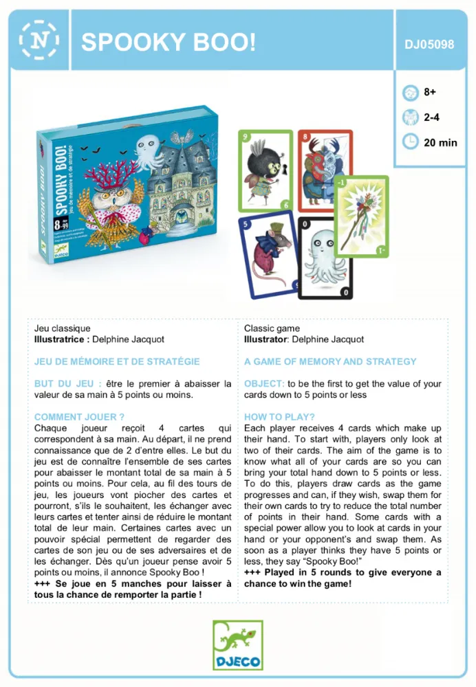 Djeco Cards - Spooky Boo