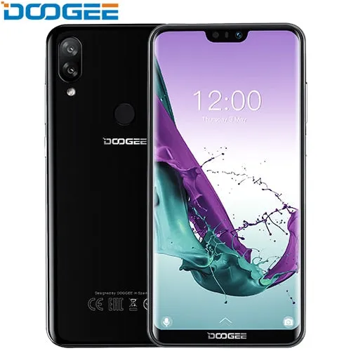 DOOGEE N10 cep Telefonu Octa-çekirdek 3GB RAM 32GB ROM 5.84 inç FHD   19:9 Ekran 16.0MP ön Kamera 3360mAh Android 8.1 4G LTE 2019