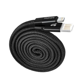 Durable Aluminium Alloy Auto-Rolling Reversible USB-A to Lighting Cable with 2A Fast Charging