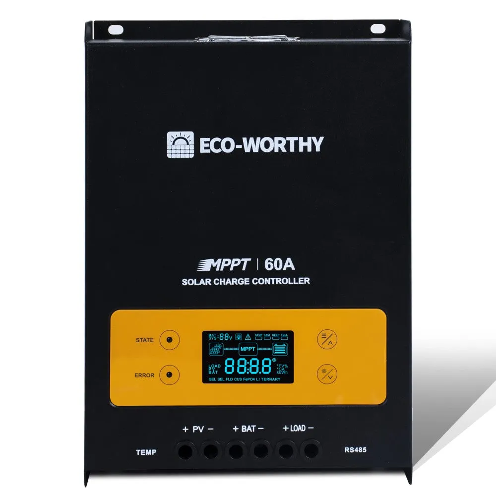 Eco-Worthy 780W 12V (4x Bifacial 195W) Complete MPPT Off Grid Solar Kit