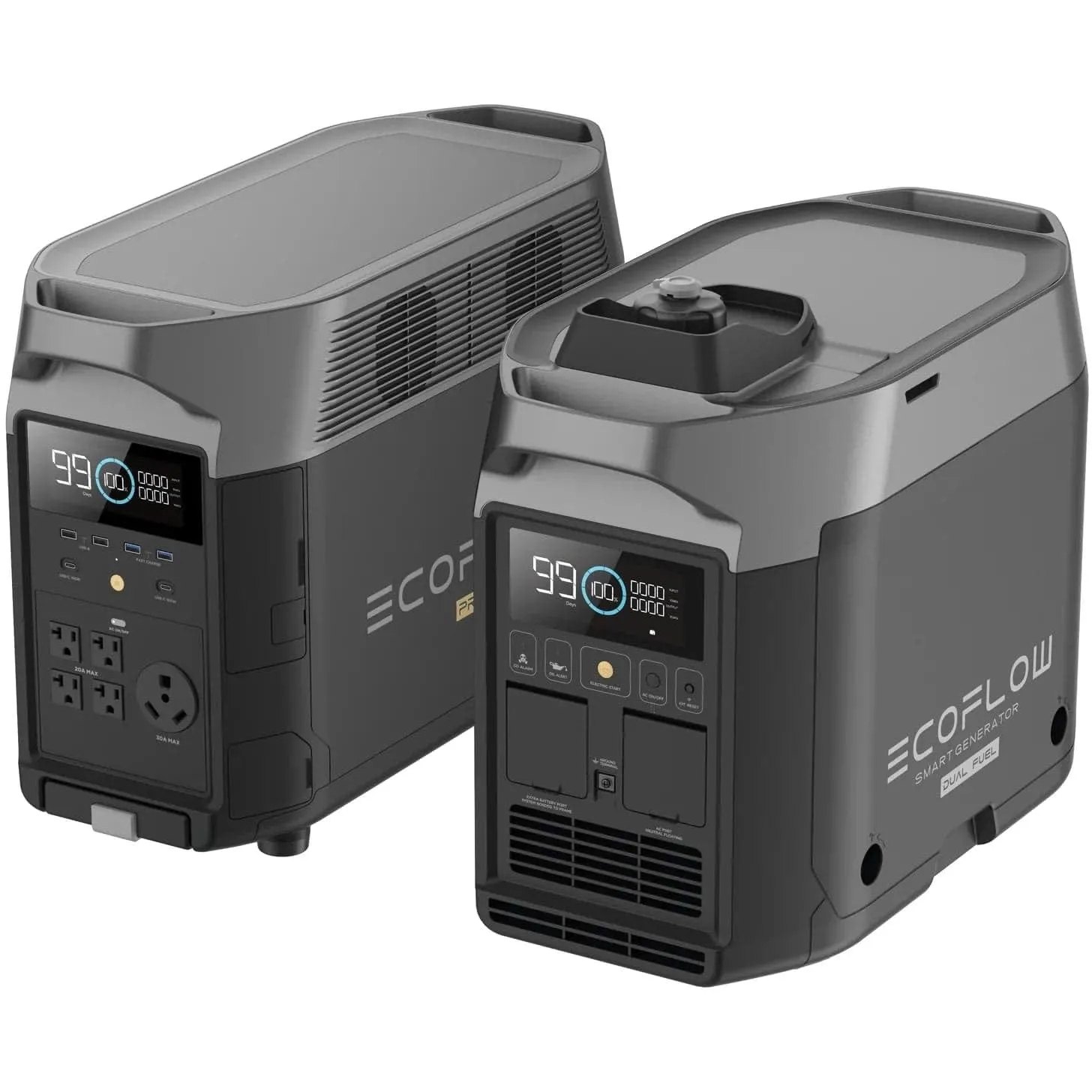 EcoFlow Delta Pro   1x 1800W Dual Fuel Smart Generator Kit - DP-DG200-TG