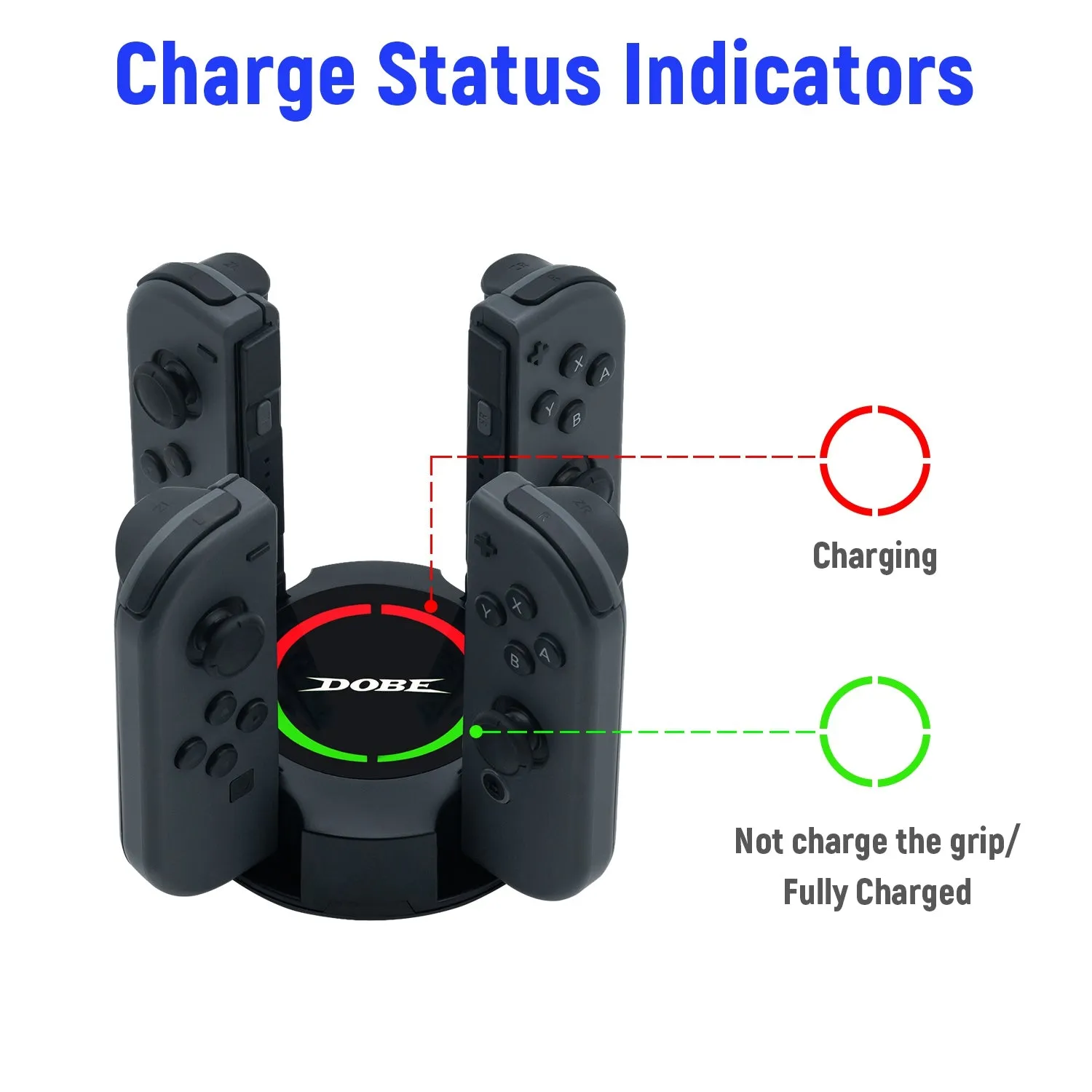 For Nintendo Switch/Switch oled Dock for Joy Con for Dobe 4 in1 Controller Charging Charger