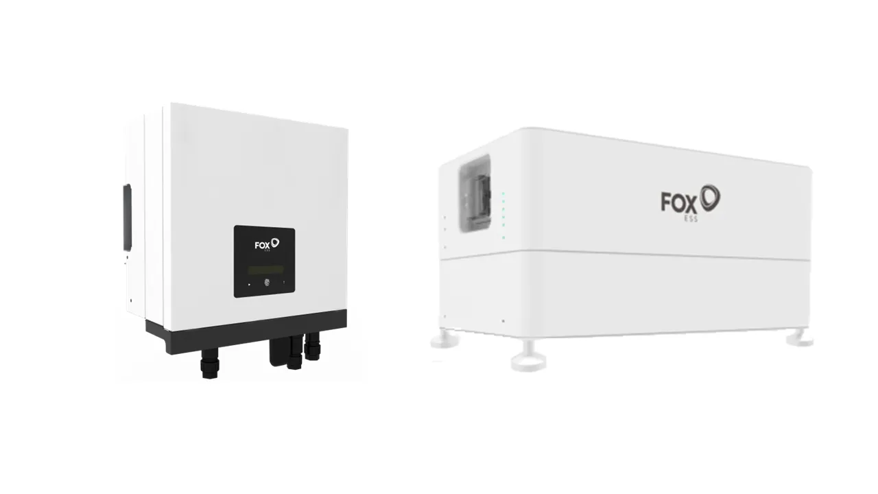 Fox ESS 5.0kW AC Charger Inverter with ECS2900 (A) Battery stack of 2 (5.76kWh)