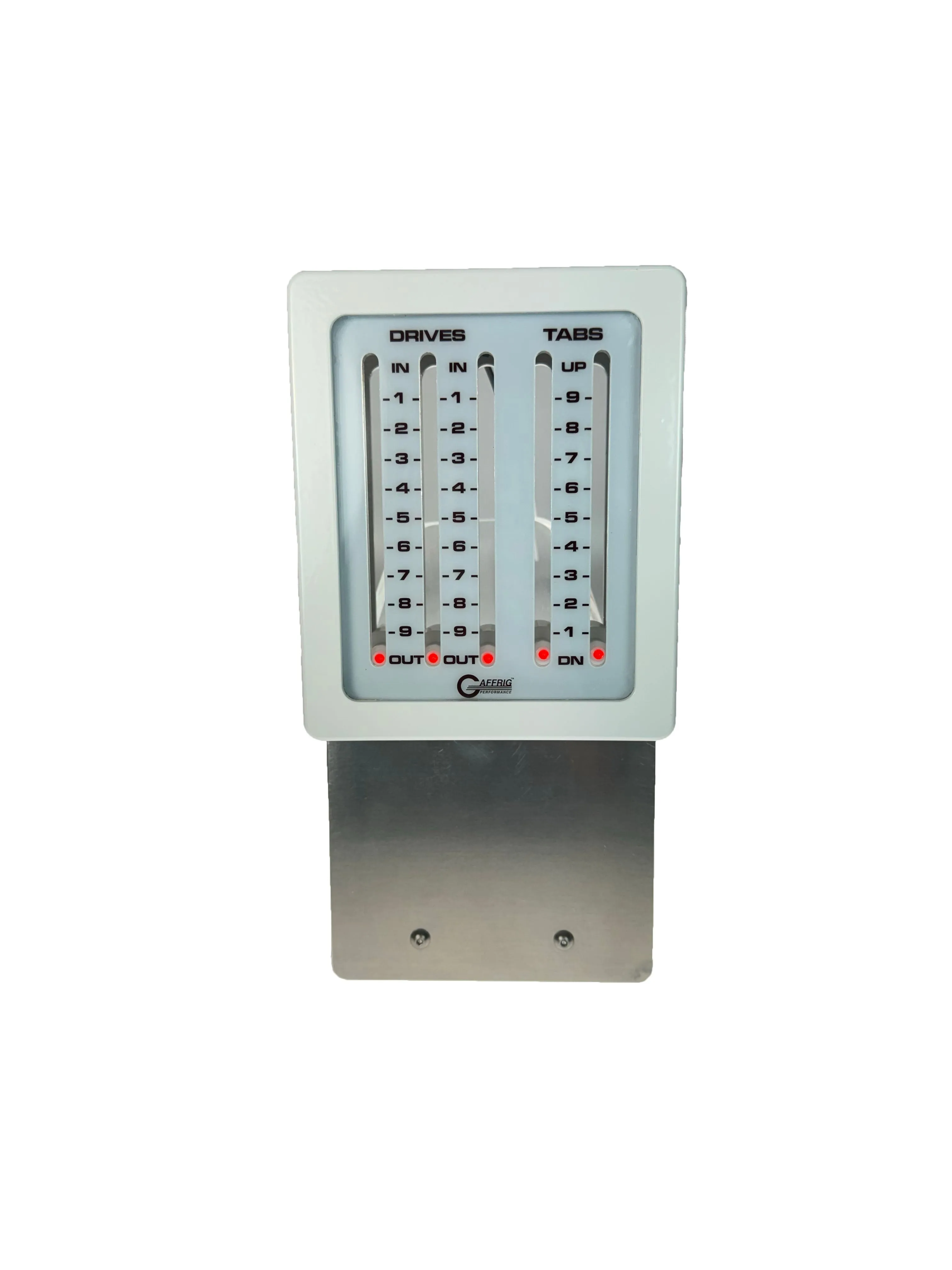 GAFFRIG PART #206 MECHANICAL INDICATOR, 3 DRIVES/2 TABS, MERCURY- CARD