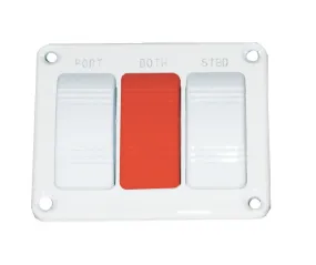 GAFFRIG PART #264 PANEL - 2 DRIVES 1 OVERRIDE - SWITCHES W/RED OVERRIDE