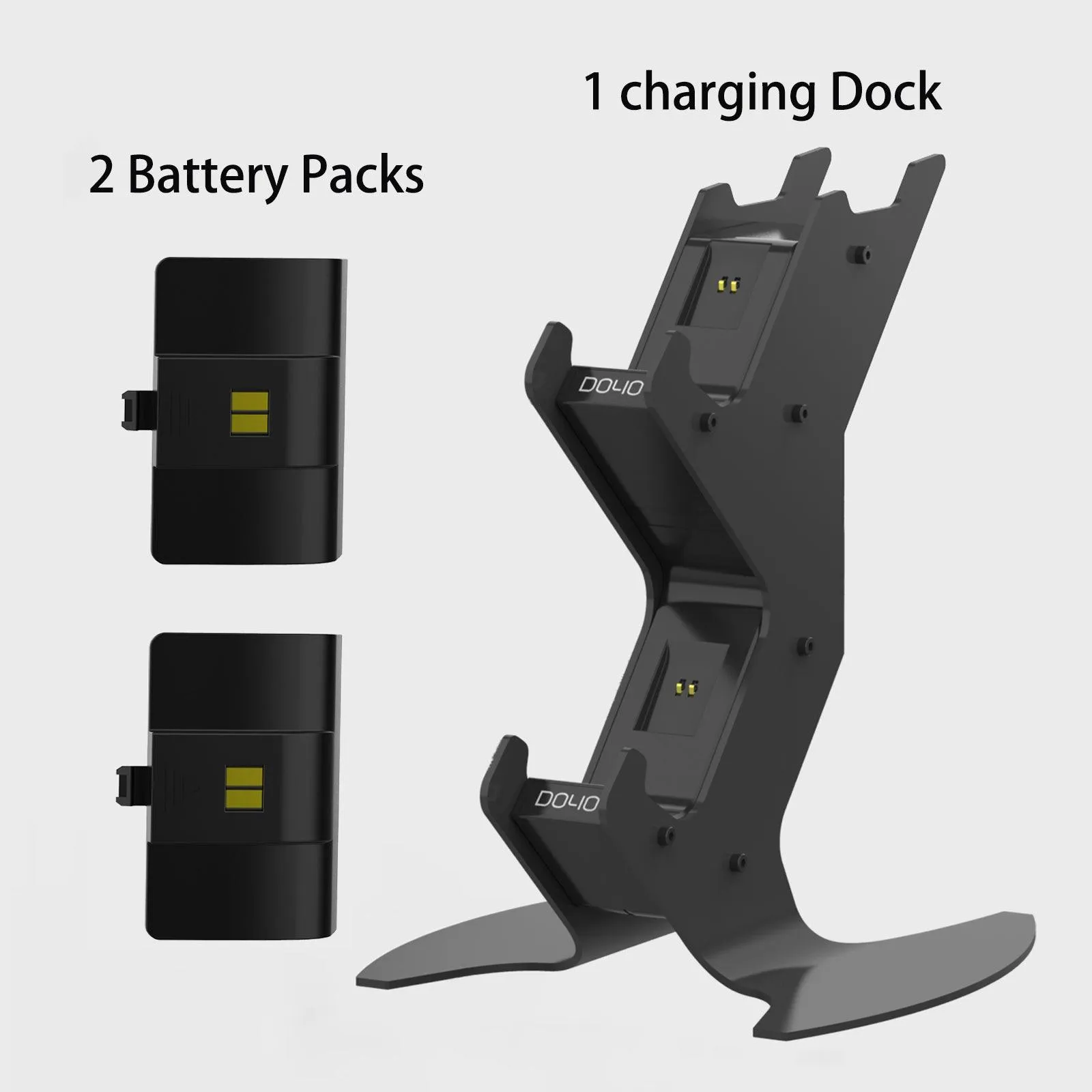 Gamepad Controller Charging Station Holder for Xbox One Metal Material Stable Design LED Charging Display Headphone Storage
