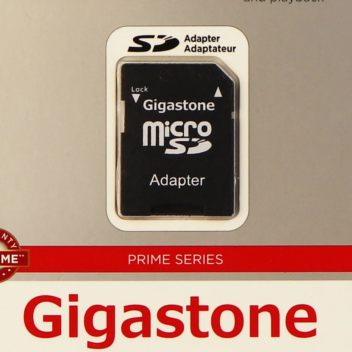 Gigastone Prime 64GB Micro SDXC UHS-1 Class 10 90MBs Memory Card and Adapter