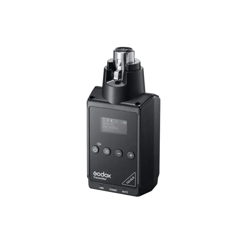 Godox TX3-XLR Plug-On Wireless XLR Transmitter (514 to 596 MHz)