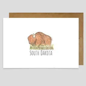 Greeting Card - Buffalo of South Dakota