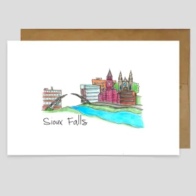 Greeting Card - Downtown Sioux Falls