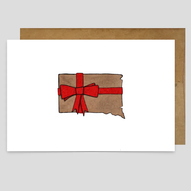 Greeting Card - South Dakota Christmas