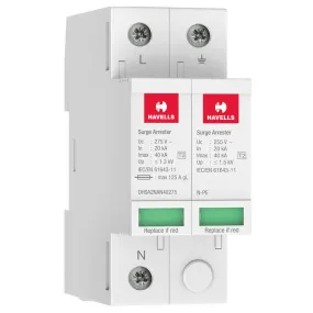Havells Type 2 AC Surge Protection Device 1P N 1.3kV DHSA2NAN40275