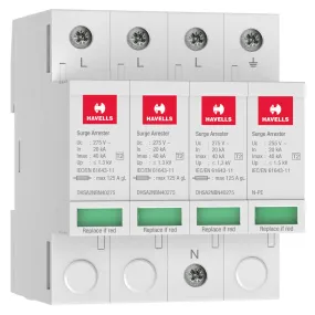 Havells Type 2 AC Surge Protection Device TP N 1.3kV DHSA2NBN40275