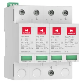 Havells Type 2 AC Surge Protection Device TP N 1.3kV DHSA2RBN40275