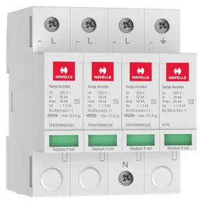 Havells Type 2 AC Surge Protection Device TP N 1.5kV DHSA2NBN40320
