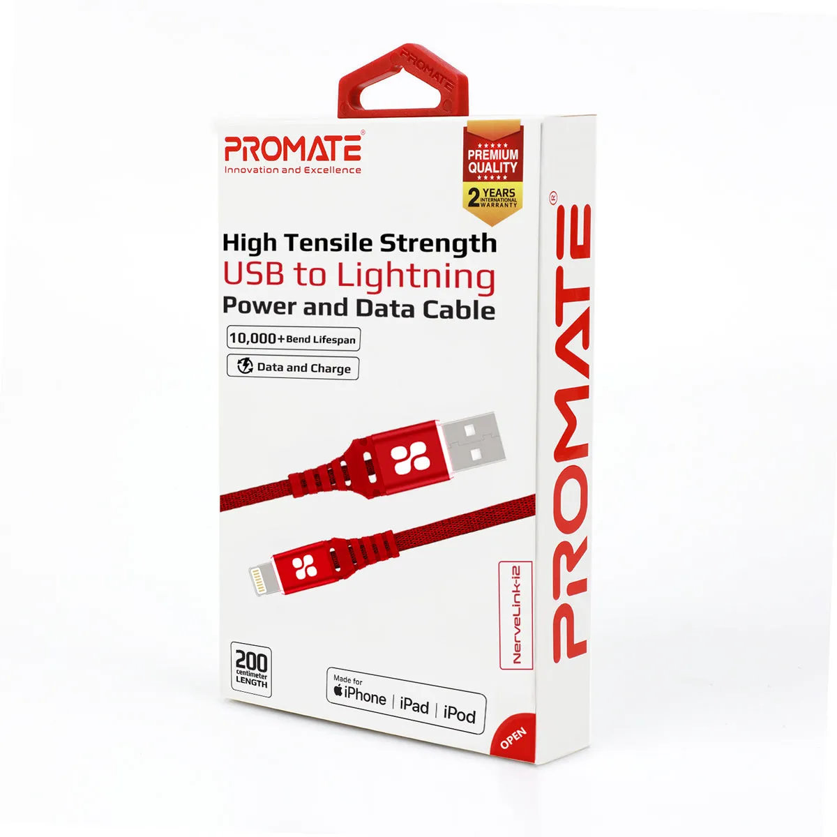 High Tensile Strength Power and Data Cable with Lightning Connector