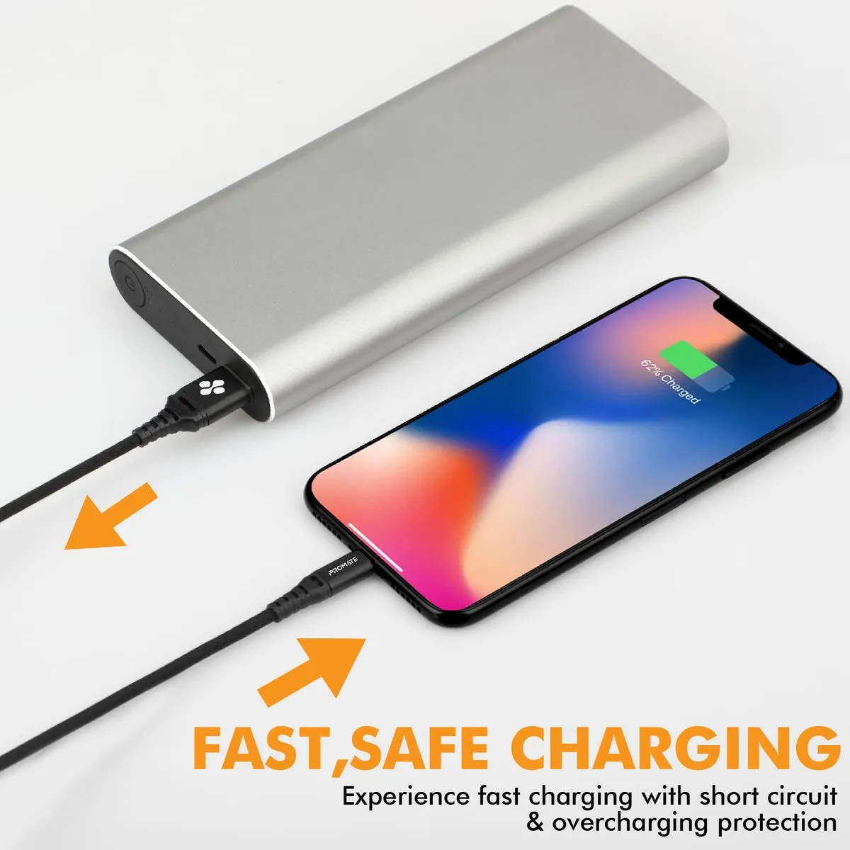 High Tensile Strength Power and Data Cable with Lightning Connector