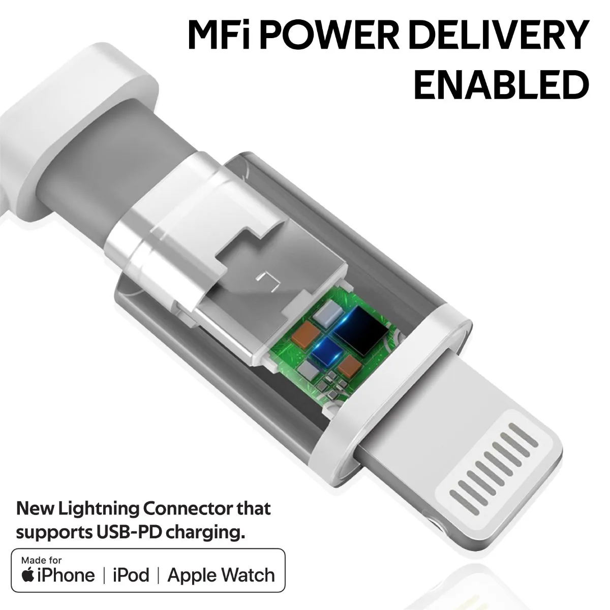 High Tensile Strength USB-C™ To Apple Lightning Cable