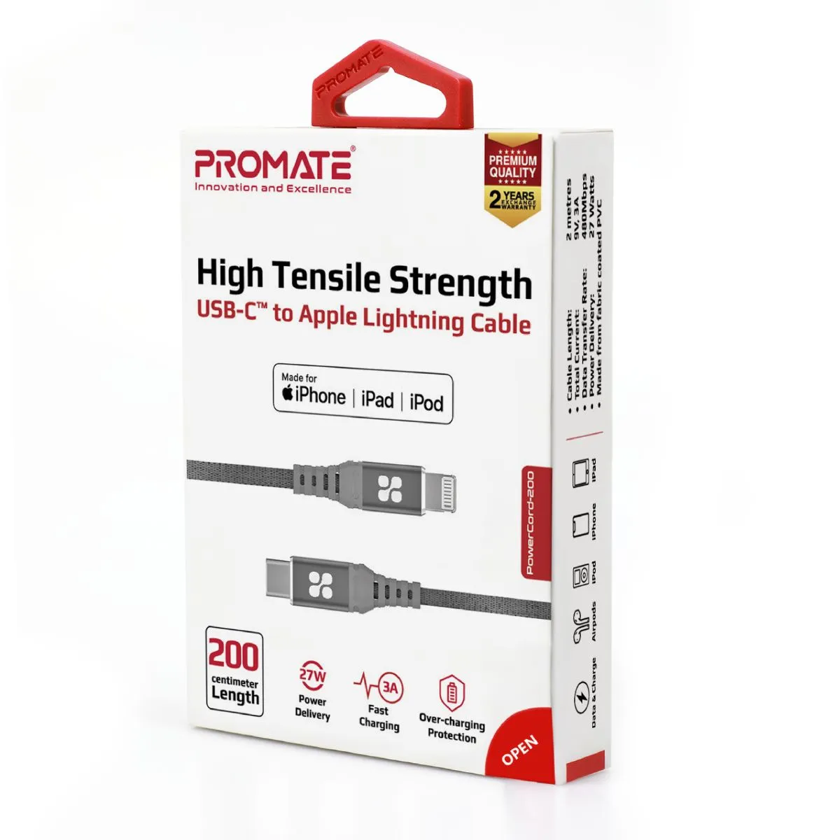 High Tensile Strength USB-C™ To Apple Lightning Cable