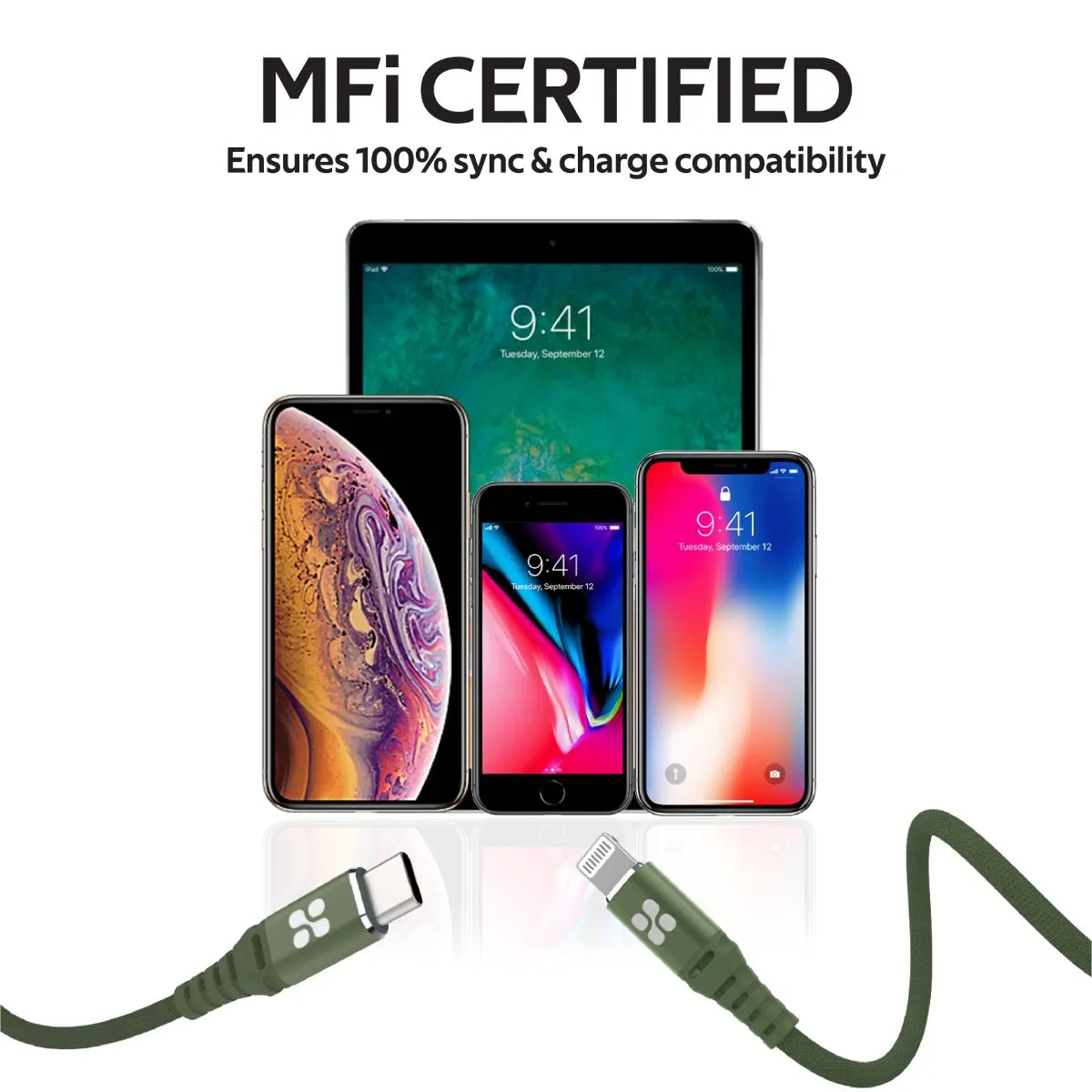 High Tensile Strength USB-C™ To Apple Lightning Cable
