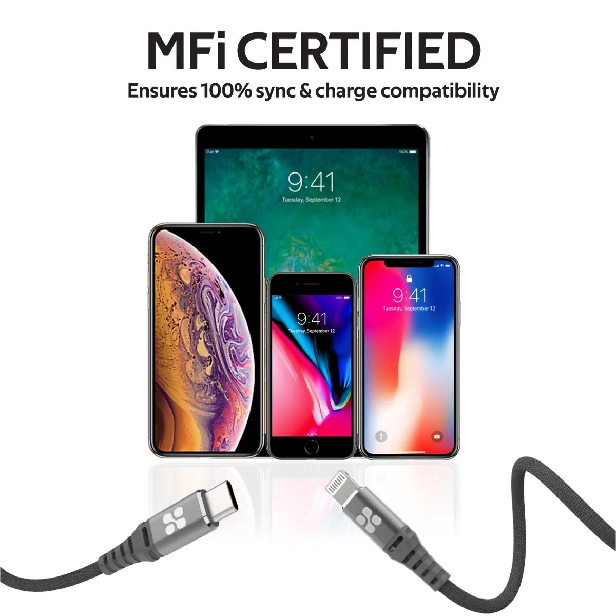 High Tensile Strength USB-C™ To Apple Lightning Cable