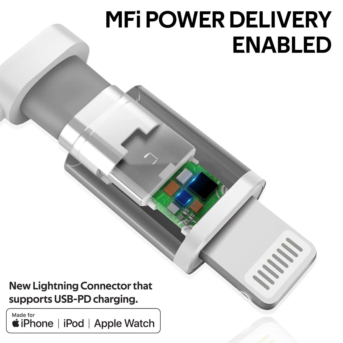 High Tensile Strength USB-C™ To Apple Lightning Cable