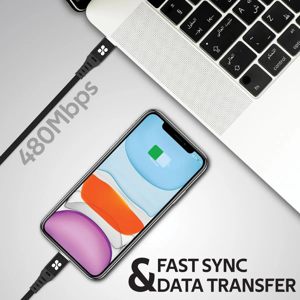 High Tensile Strength USB-C™ To Apple Lightning Cable