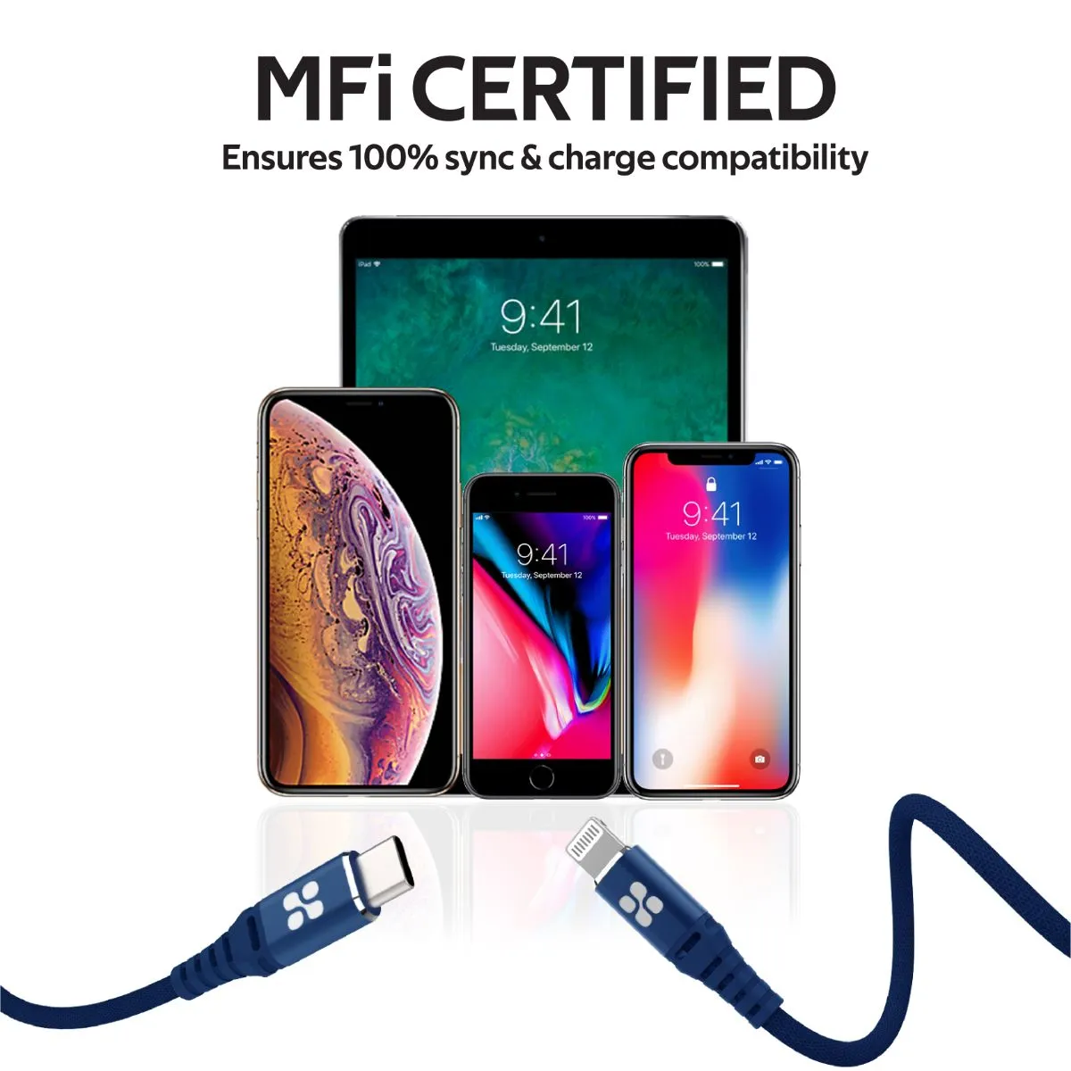 High Tensile Strength USB-C™ To Apple Lightning Cable
