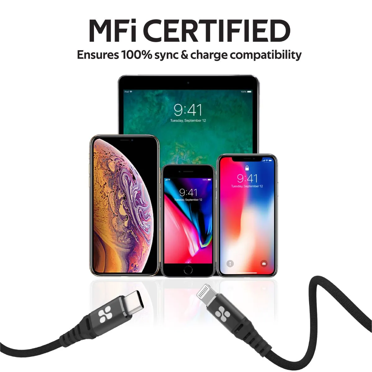 High Tensile Strength USB-C™ To Apple Lightning Cable