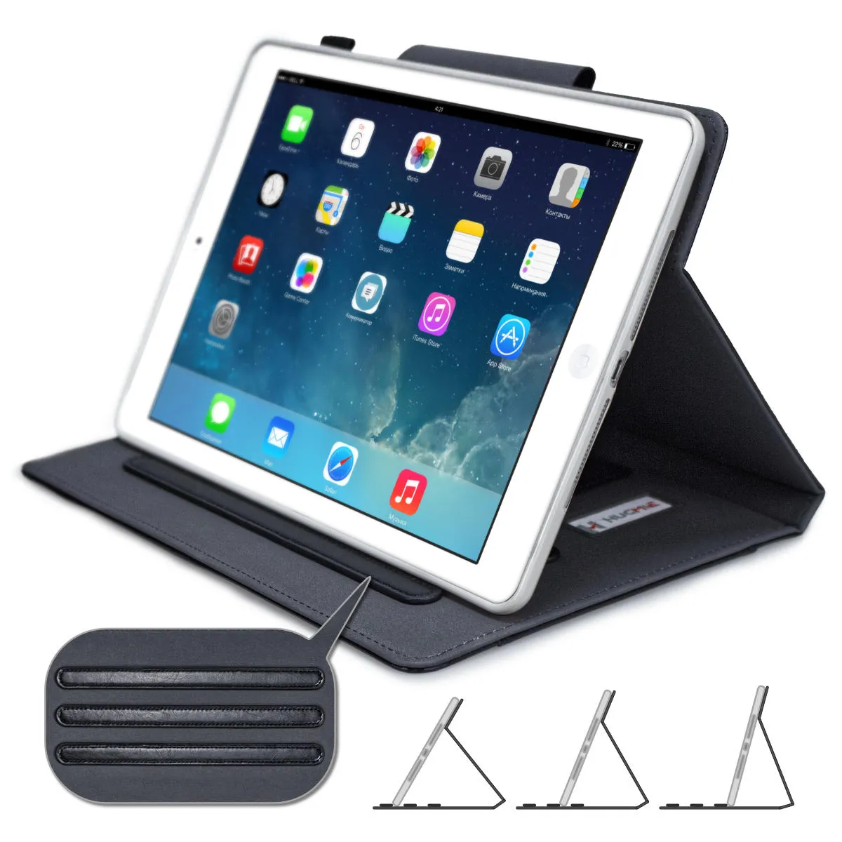 Hugmie® Neoteric Series Samsung Tab T510 Leather Folio Case