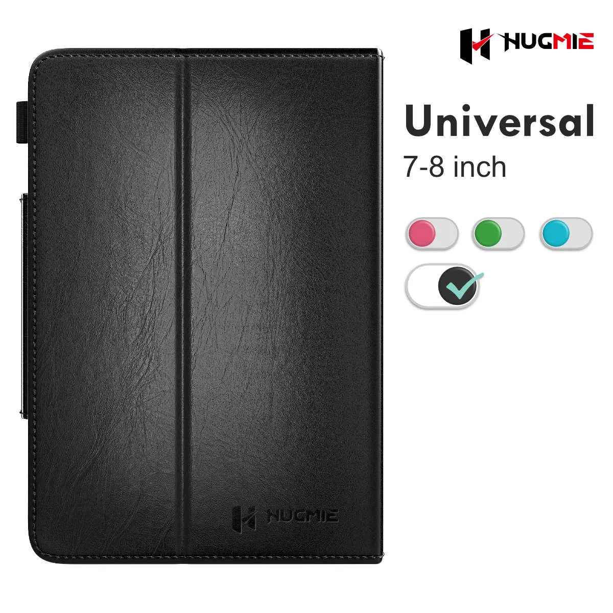 Hugmie® Neoteric Series Universal 7-8 inch Tablet Leather Folio Case