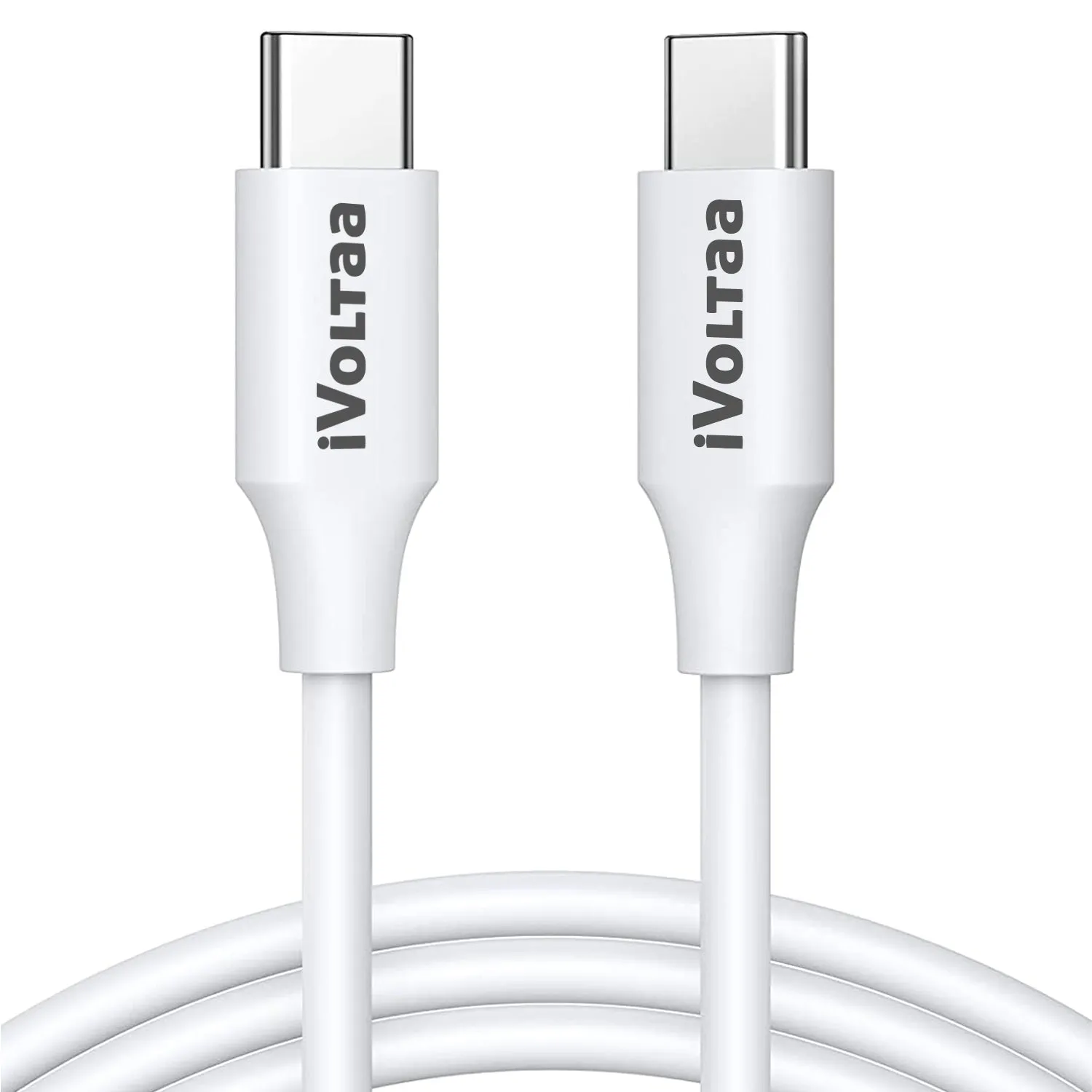 iVoltaa PD 100W USB Type C Fast Charging Cable (20V 5A) - White