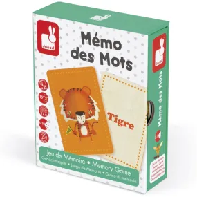 Janod Memory Game - Memo des Mots
