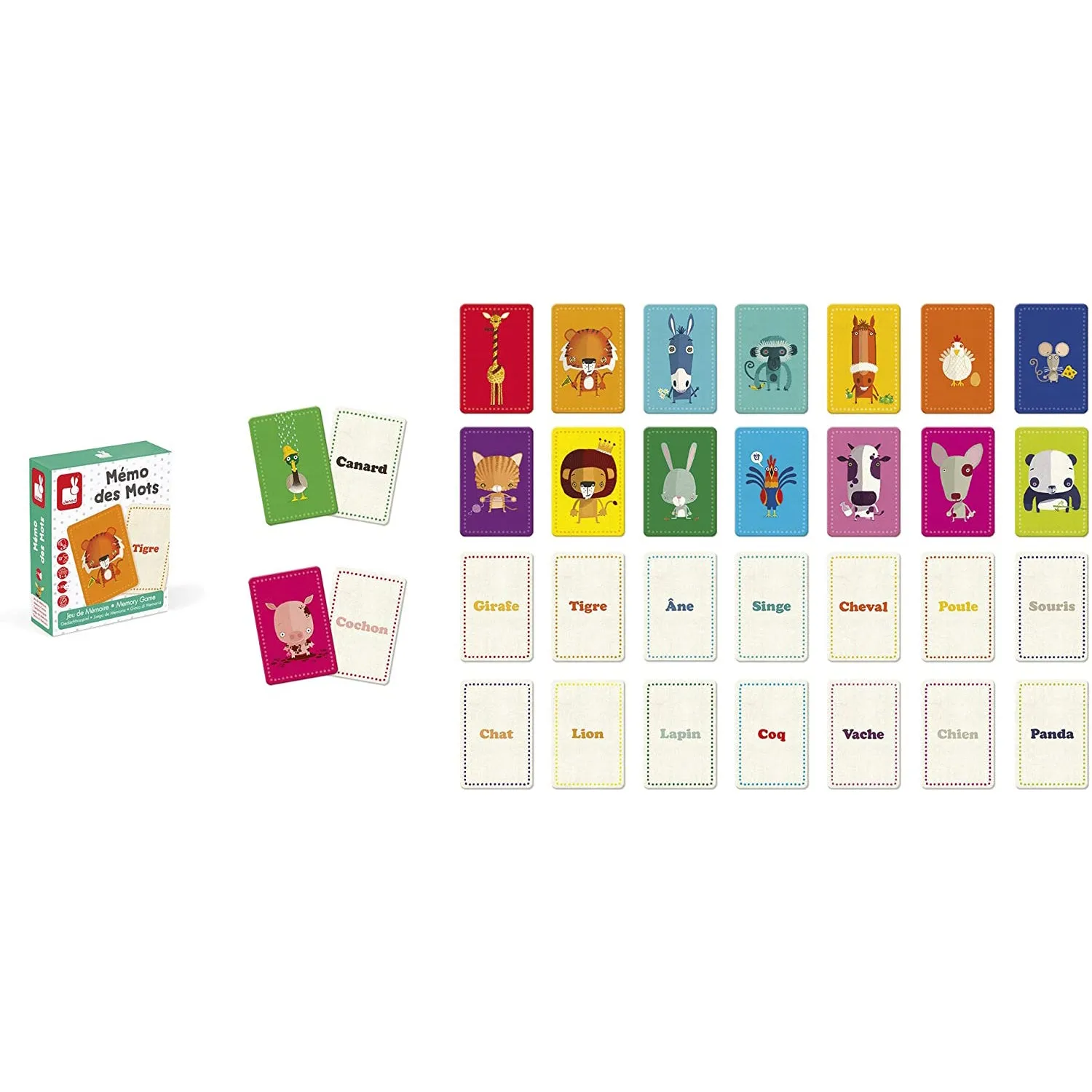 Janod Memory Game - Memo des Mots