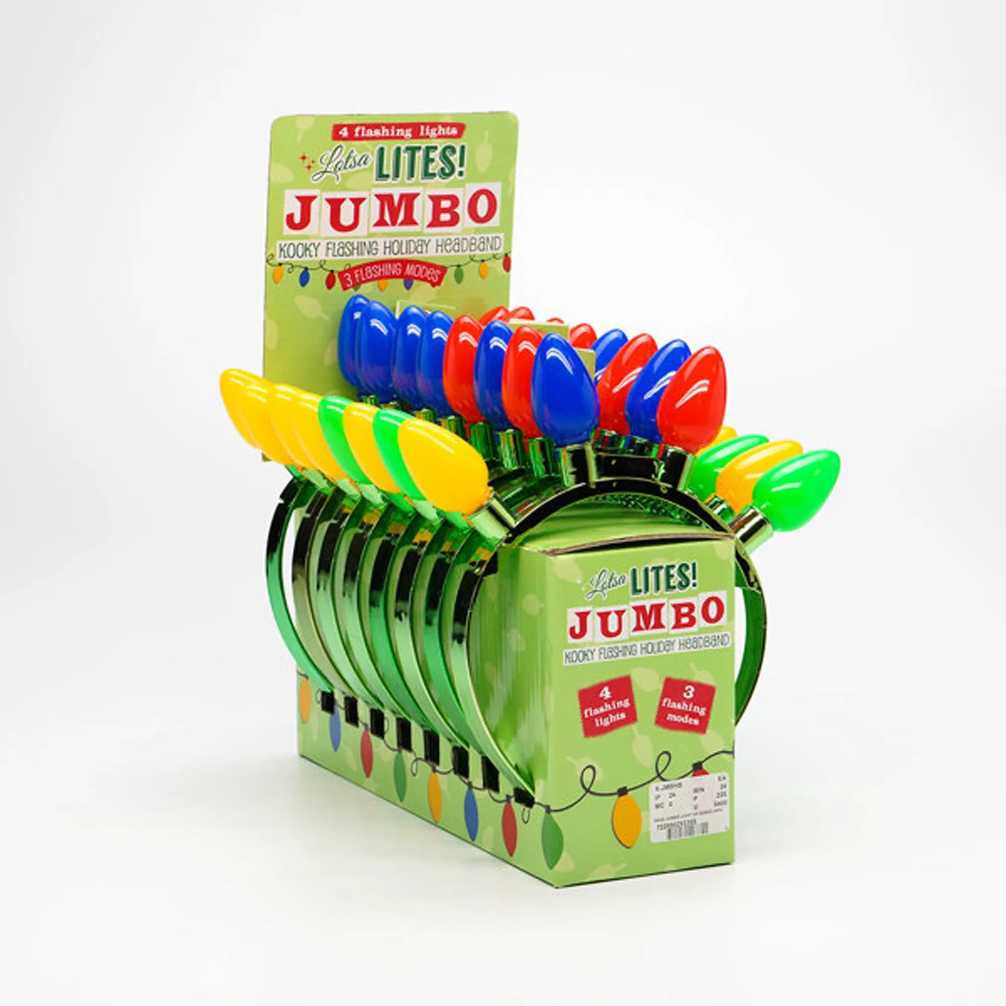 Jumbo Christmas Flashing Headband, 1 Count