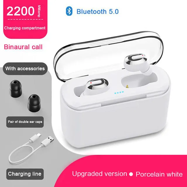 KSUN BT-01 TWS 5.0 Bluetooth earphone 3D stereo wireless earphone with dual microphone