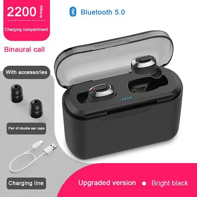 KSUN BT-01 TWS 5.0 Bluetooth earphone 3D stereo wireless earphone with dual microphone