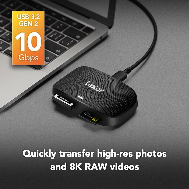 Lexar Professional CFexpress Type B & SD USB 3.2 Gen2 Reader