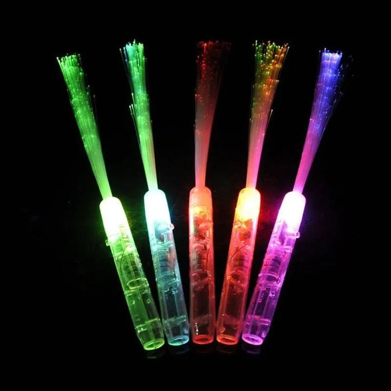 Light Up Fiber Optic Sticks 20 Pieces
