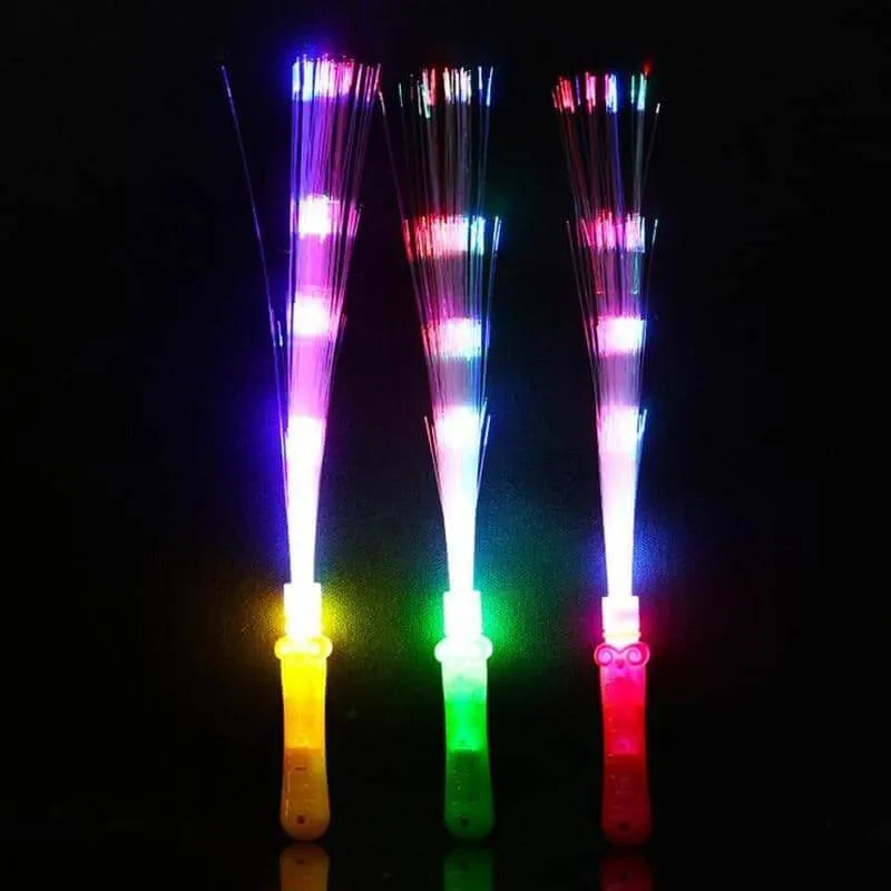 Light Up Fiber Optic Sticks 20 Pieces