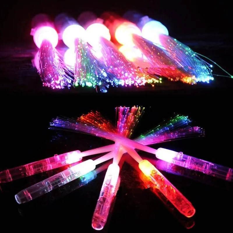 Light Up Fiber Optic Sticks 20 Pieces