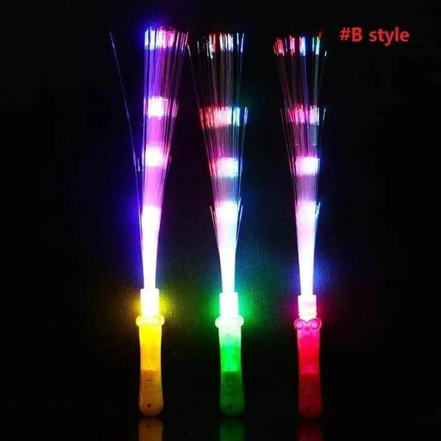 Light Up Fiber Optic Sticks 20 Pieces