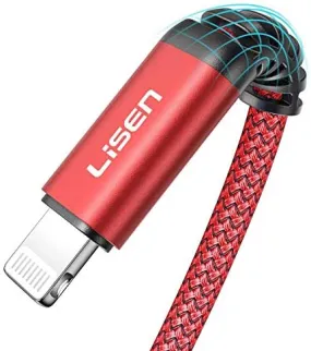 Lisen USB To Lightning Cable 6.6ft