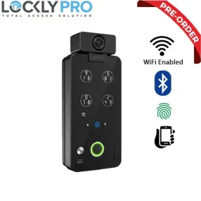 Lockly Pro - PGI303W - GUARD - Vision Doorbell Video Camera Smart Lock - Ingress (303) - Fingerprint Reader - Bluetooth - Wi-Fi - RFID - Matte Black (PRE-ORDER)